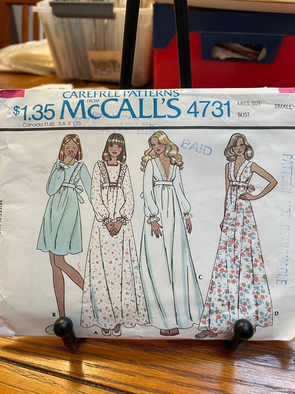 Vintage Sewing Pattern Lot of 7 McCall’s & Simplicity 1970s Misses Girls